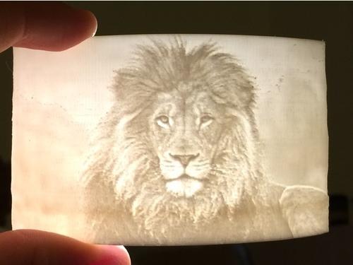 3D printed lithophane