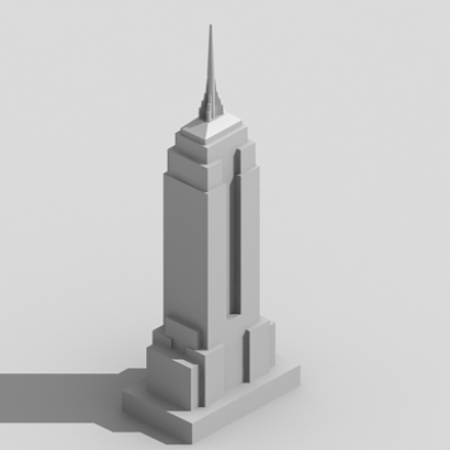 3D Empire state building