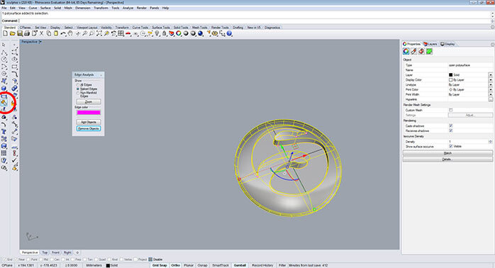 Rhino geometry information