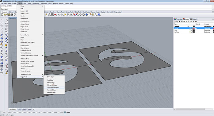 Rhino join 2 naked edges