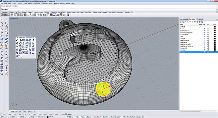 Rhino multishell parts